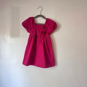 Zara Adorable Fuchsia Kids 100 cotton Dress 3T 4T